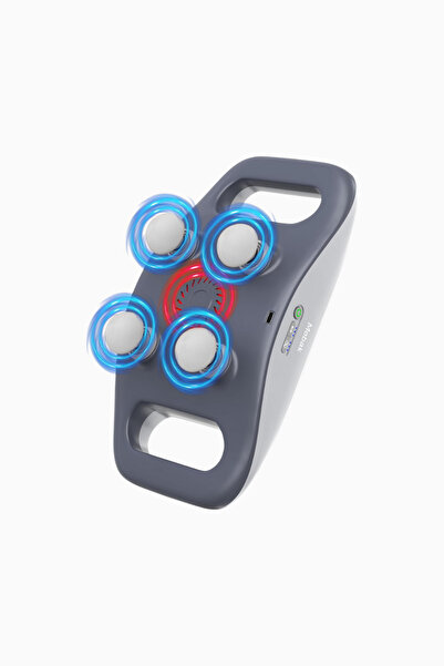 Mebak M1 Massage Gun, 3 Modes & 3 Levels, 4 Heads, Usb-C, Silent - Gray