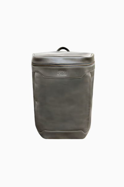 Buckle & Seam Siwa Leather Backpack 47 Cm, Laptop Compartment, Anthracite