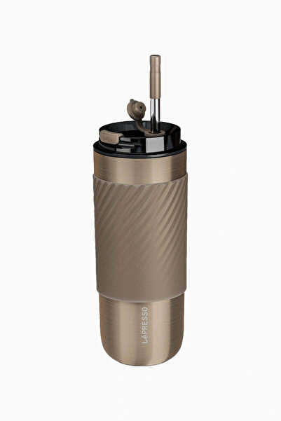 Lepresso 520 ml Stainless Steel Thermos with Infusion Filter - Gold