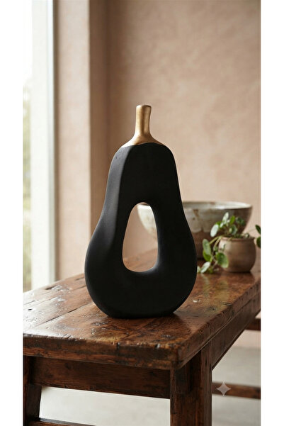 Dekoromi Dekoratif Modern Soyut Armut Heykel Biblo – Dekoratif Obje 30x17 CM
