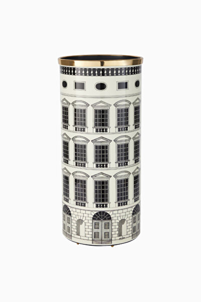 FORNASETTI Architettura Dekoratif İtalyan Tasarımı, Şemsiye Standı - beyaz
