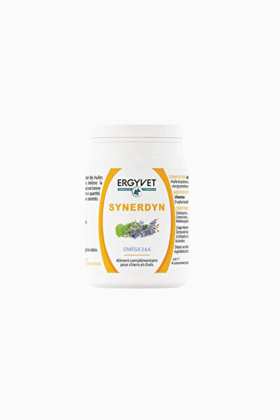 ERGYVET Synerdyn Dog and Cat Omega 3-6 Fish Oil Capsule - White