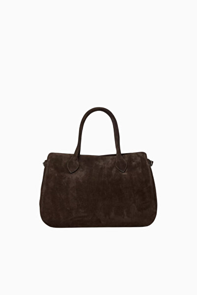 REFORMATION Oversized Patrizia Dark Brown Grained Leather, Elegant and Luxuri...