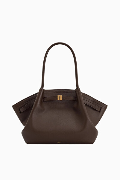 JW PEI Koyu Kahverengi Orta Boy Tote Çanta - Koyu Camel