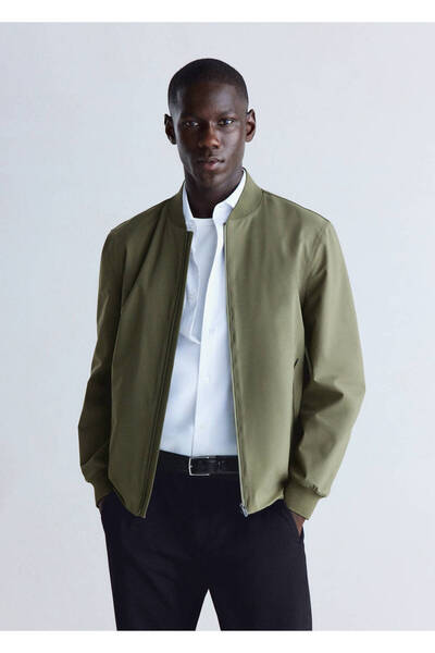 MANGO Man Waterproof ısı düzenleyici bomber ceket