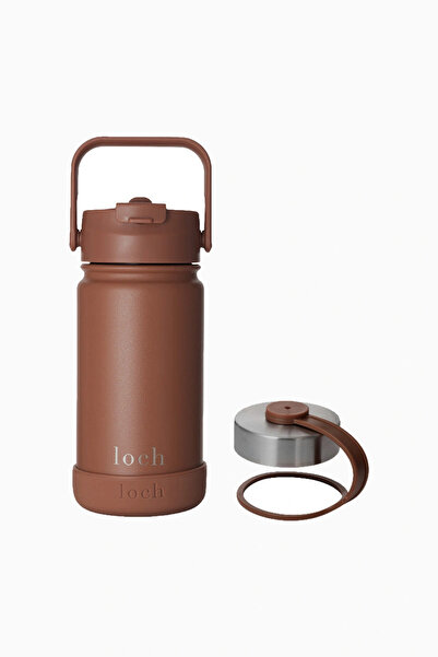 LOCH Stainless Steel Thermos Flask 420 ml with 2 Lids