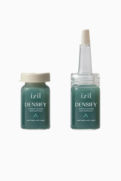 IZIL BEAUTY أمبولات تقوية الشعر، علاج لمدة 30 يومًا، للحجم والصحة - أخضر