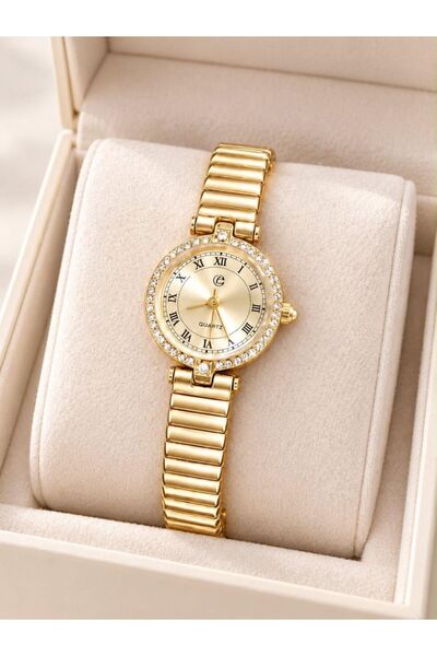 COLİESUM Coliseum New Season Gold Detailed Elegant Touch Women's Wristwatch