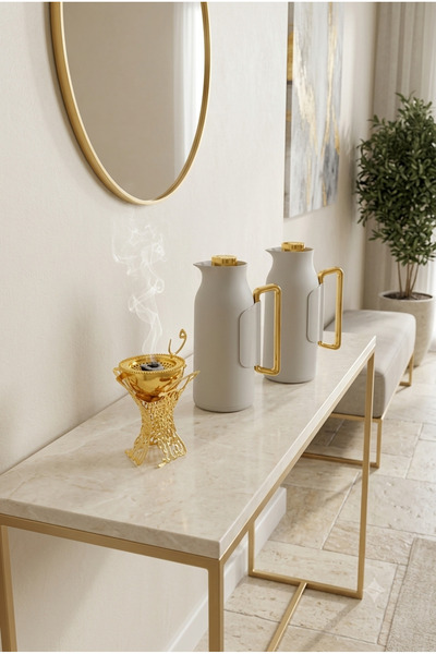 Generic Trams Tea and Coffee Serving Set 1+1 Liter Plastic Light Grey/Gold Co...