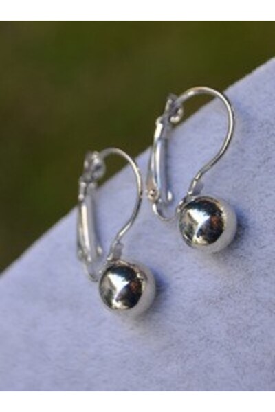 Stoneage Ball earrings - silver color -