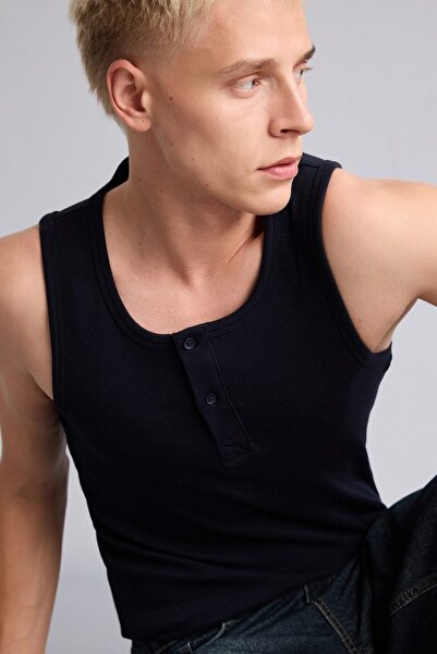 DeFacto Regular Fit Ribana Brown Undershirt I1109Ax26Sm
