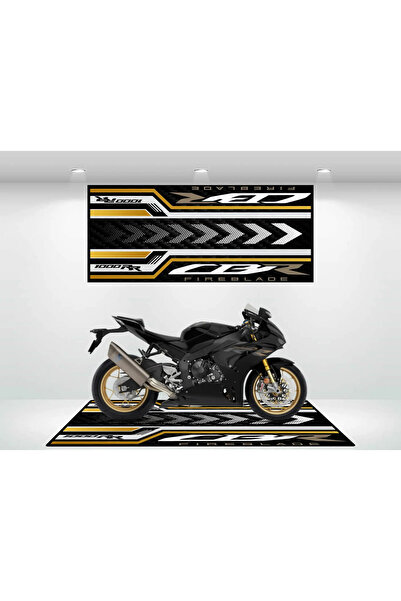 Özelleştirilebilir Motosiklet Matı - Garaj Halısı Motor Altı Pedi (100x200)