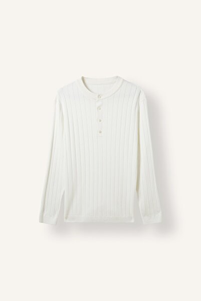 DeFacto Standard Fit Buttoned Basic Knitwear Sweater I2362Ax26Wn