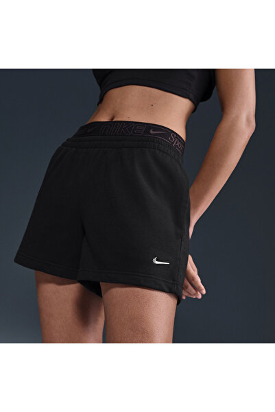 Nike W NSW CHLL FT 4IN SHORT GLS IB7885-010 Μαύρο