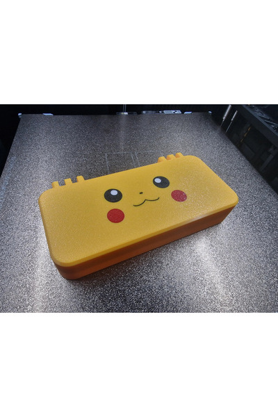 Bezos 3D Printed Cute Electric Mouse Figured Pencil Case with Cover - Yellow ...