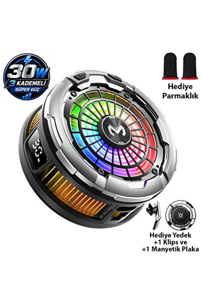 AnkaVerse MEMO CX26 Ultra 30W Manyetik Telefon Soğutucu | RGB MagSafe Mobil O...