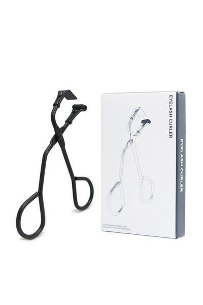 Generic Brand Lower eyelash curler, partial, portable, black, carbon steel