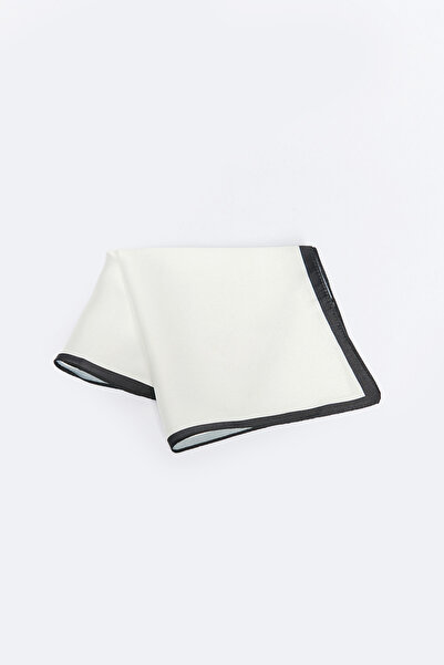 ALTINYILDIZ CLASSICS Men's White-Black Classic Handkerchief