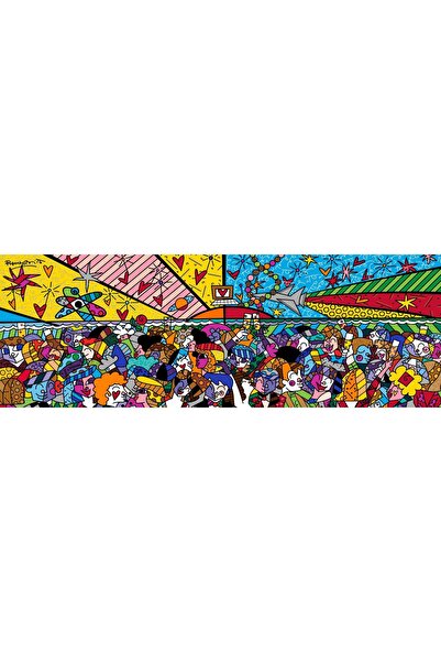 Bluebird Παζλ 1000 κομματιών πανοραμικό - Romero Britto: Απόψε στην Παραλία (...