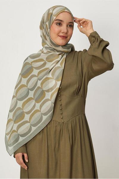 Alvina شال أليور منقوش 8667