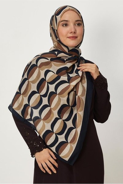Alvina شال أليور منقوش 8667