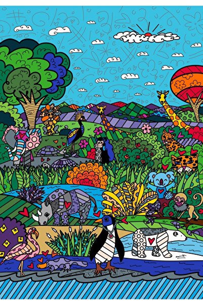 Bluebird Παζλ 1000 κομμάτια - Romero Britto: Φύση (Bluebird-Puzzle-F-91166)