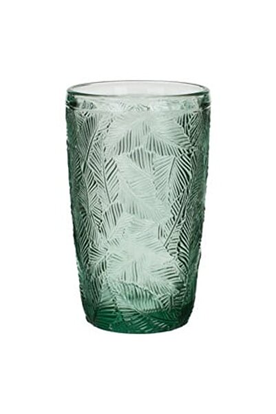 OEM Pahar din Sticla Verde 'Tropical' 380ml - Pahare, Bucatarie