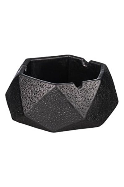 OEM Scrumiera Ceramica Neagra 10.5x10.5x5cm - Scrumiere Lut Ceramice, Decorat...