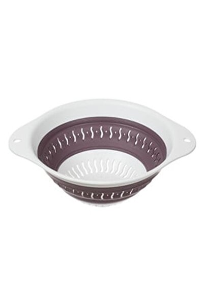 OEM Strecurtoare Pliabila din Plastic Alba Mov Ø24x10cm