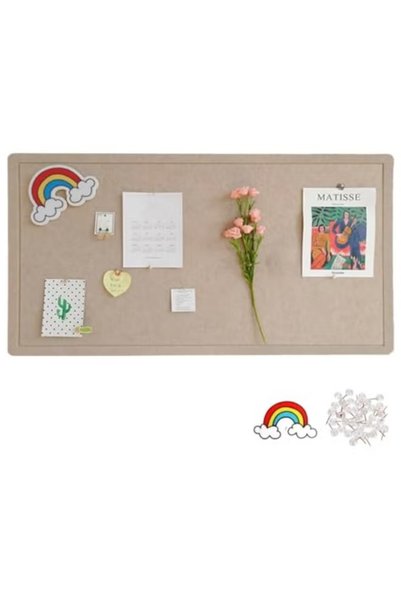 TAPIT Foldable Large Felt Bulletin Board, Folding Cork Board Alternative, Dec...