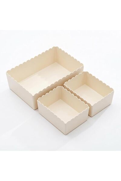 GENERAL 3 Pcs Makeup Organizer for Dresser Countertop, Plastic Cosmetic Table...