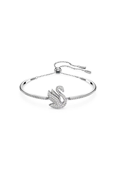 Swarovski Crystal سوار بانجل أيقوني على شكل بجعة