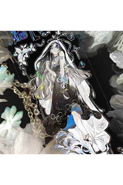 İthal L24-New 120cm Gothic Girl Pet Tape Hologram Self-Cutting