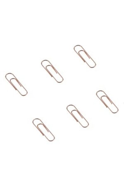 OEM Agrafe Metalice de Culoare Roz Aurie 28mm - 60buc - Birou, Produse Scoala