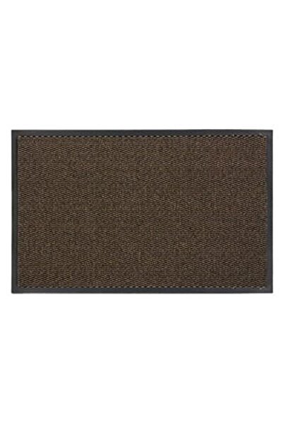 OEM Covoras Intrare Maro Dungi Negre 80x50cm - Covorase Usa, Decoratiuni Casa