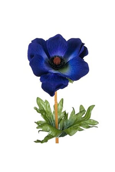 OEM Floare Anemona Albastra 40cm - Flori Decorative Bleu, Decoratiuni Casa