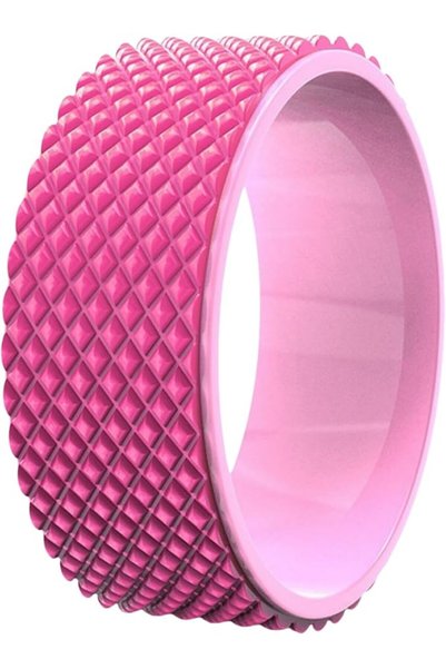 JDLYEVER Yoga Wheel 32x12cm High Density EVA 3D Massage Yoga Wheel for Backbe...