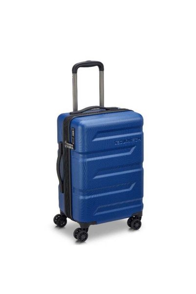 Delsey Paris Securetec Slash Set of 3 Hardside Trolley Luggage 55cm, 69cm & 82cm with TSA Lock, Secure Closure, 4 Double Wheels & Premium Travel Design - Navy Blue