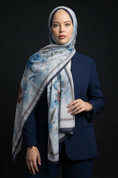 Floral Le Monde Bambu Kraş Şal 10