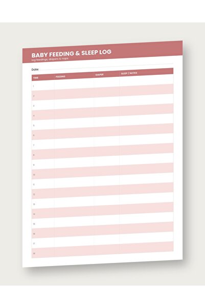 OEM Planner Jurnal pentru Alăptare și Somn Bebeluş, Tematică Blush, Nedatat, ...