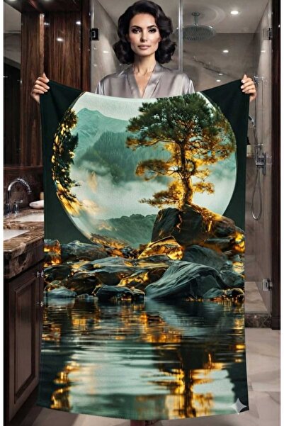 Elmas Dizayn منشفة رياضية للشاطئ والحمام بتصميم خاص، فاخرة وعالية الجودة، مصن...