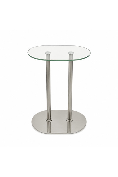 PRIME STYLE طاولة خدمة مفردة فضية