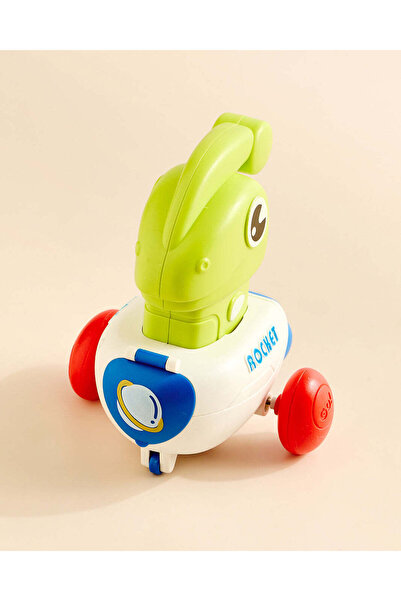 REDTAG Kids Green Rabbit Press-and-Go Toy