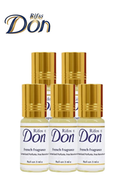 Rifas Don 5 قطع عطر مركز بعبوة دوارة 3 مل