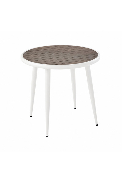 PRIME STYLE 70X70 cm Round Coffee Table White Coffee Table