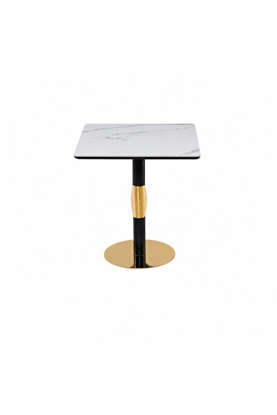 PRIME STYLE طاولة مقهى مربعة مقاس 80 × 80 سم بلون الخشب