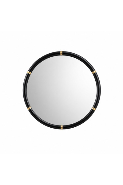 PRIME STYLE Wall Mirror with Black Frame 100X100Cm