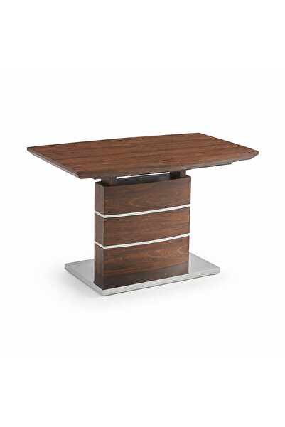 PRIME STYLE Extendable Dining Table 140 + 40 X 80 cm Brown