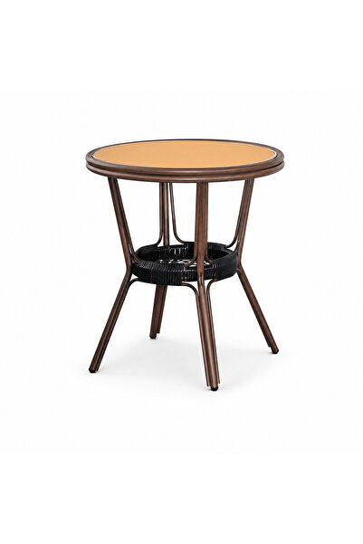PRIME STYLE 60X60 cm Square Orange Coffee Table Tables
