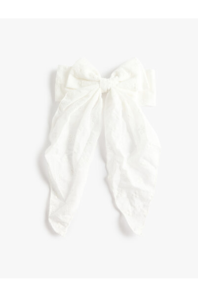 Koton Embroidered Bow Clip Hairpin
